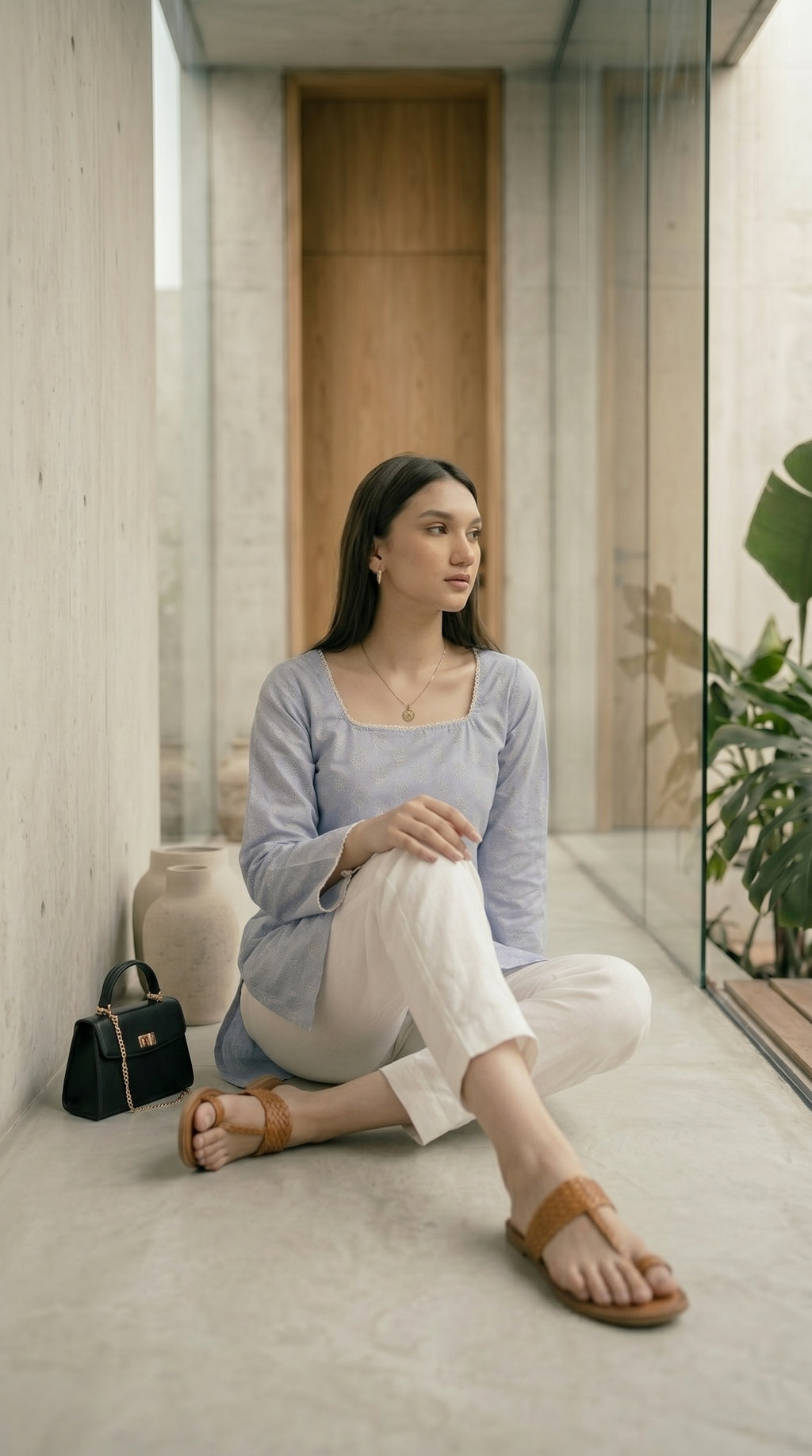 Azure Breeze Short Kurti 💙✨