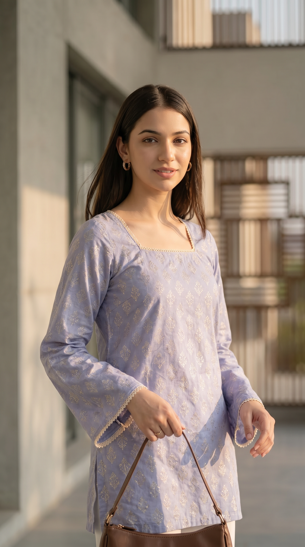 Azure Breeze Short Kurti 💙✨